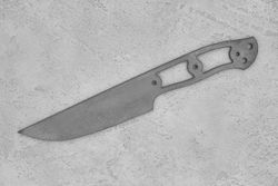 Заготовка для ножа, сталь Х12МФ 5,4мм. Модель "Корсар-II" с клинком 145мм, ТО 60-61HRC