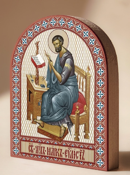 Икона аркой Марк, апостол на дереве: 95 х 120 (Синопсисъ)