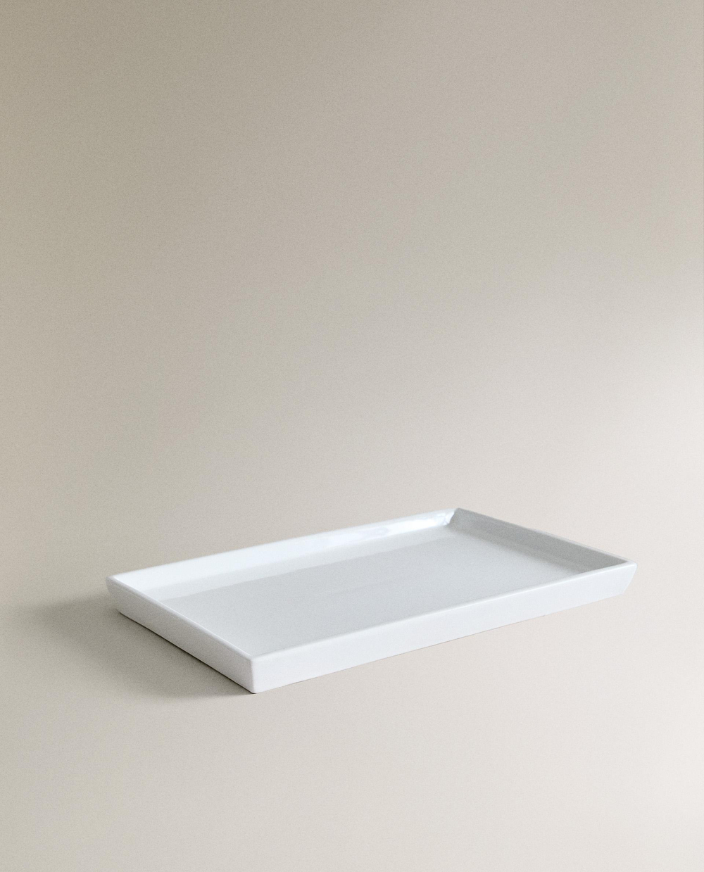 Zara Home поднос, фаянс, белый · 1576/043