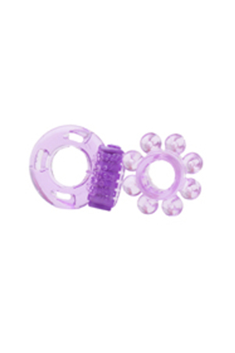 Набор из двух фиолетовых эрекционных колец Optimus (Цвет: фиолетовый)