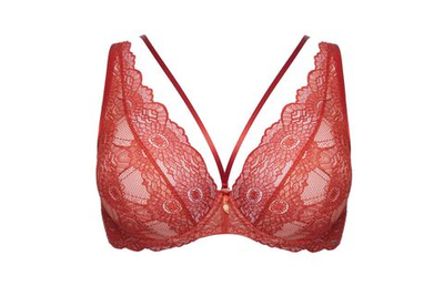 Бюстгальтер-бралетт Bohemian Vibe с мягкими чашечками +size (Размер: 100B) (Цвет: терракотовый)