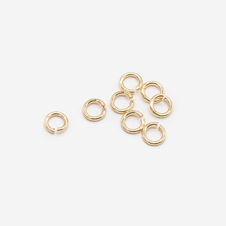 Колечки соединительные 4мм, толщина 0,8мм, позолота