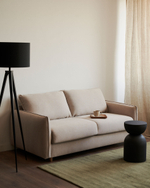 Carlota 2-местный диван-кровать из синели бежевого цвета 140 см