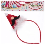 Ободок карнавальный «Джентельмен Дед Мороз»