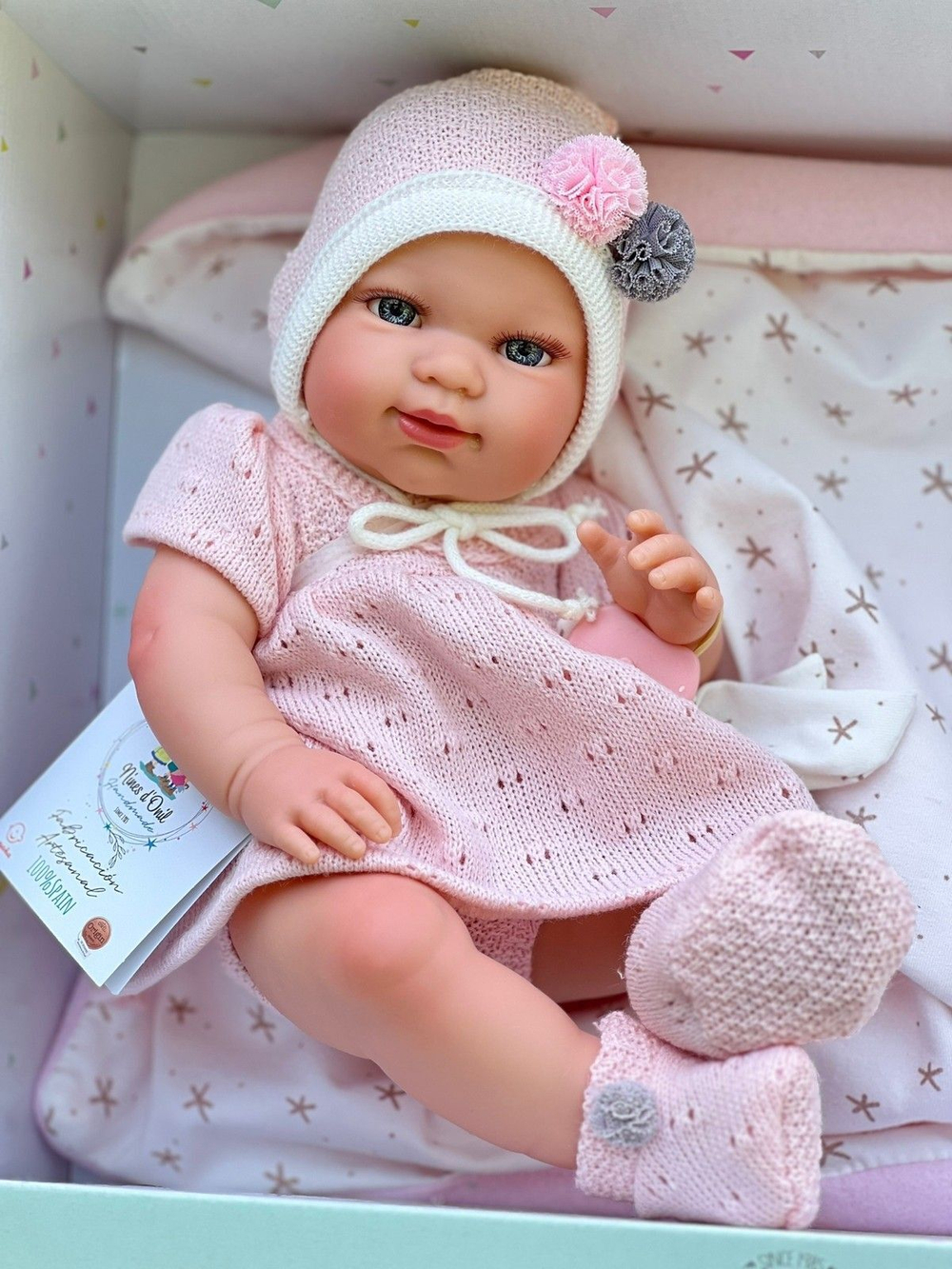 Кукла Реборн Nines 37см Baby виниловая (N0230)