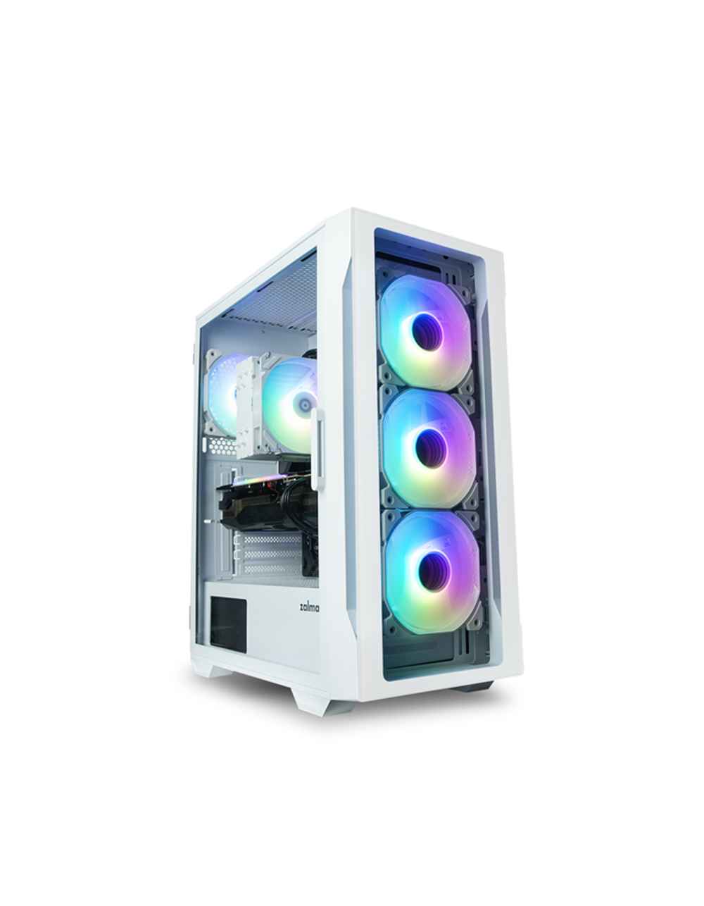Корпус ZALMAN I3 NEO TG WHITE, ATX, WHITE, FRONT TG, WINDOW, 2x3.5", 3x2.5", 1xUSB2.0, 2xUSB3.0, FRONT 3x120mm RGB, REAR 1x120mm RGB