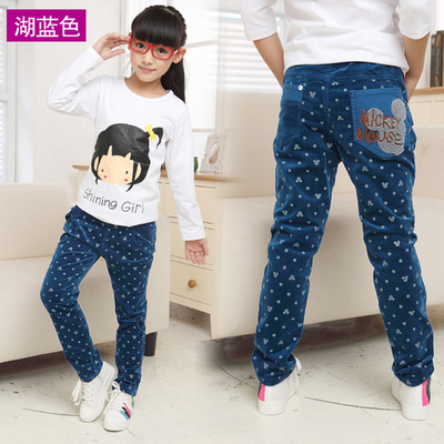 Брюки детские утепленные с принтами Микки Мауса