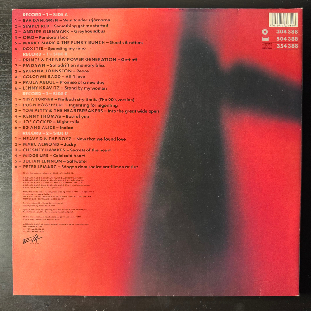 Сборник Absolute Music 12 2LP (Швеция 1991г.)