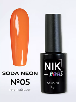 Гель лак NIK nails Soda Neon № 05 10 g