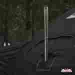 Пневмокаркасная юрта «Гармония» 5×5×2,5 м — для глэмпинга из ПВХ, чёрная