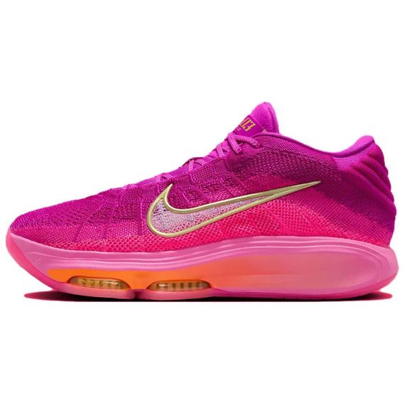 Nike Air ZOOM GT Hustle 3 Баскетбольные кроссовки MID Топ Розовый/фиолетовый Унисекс