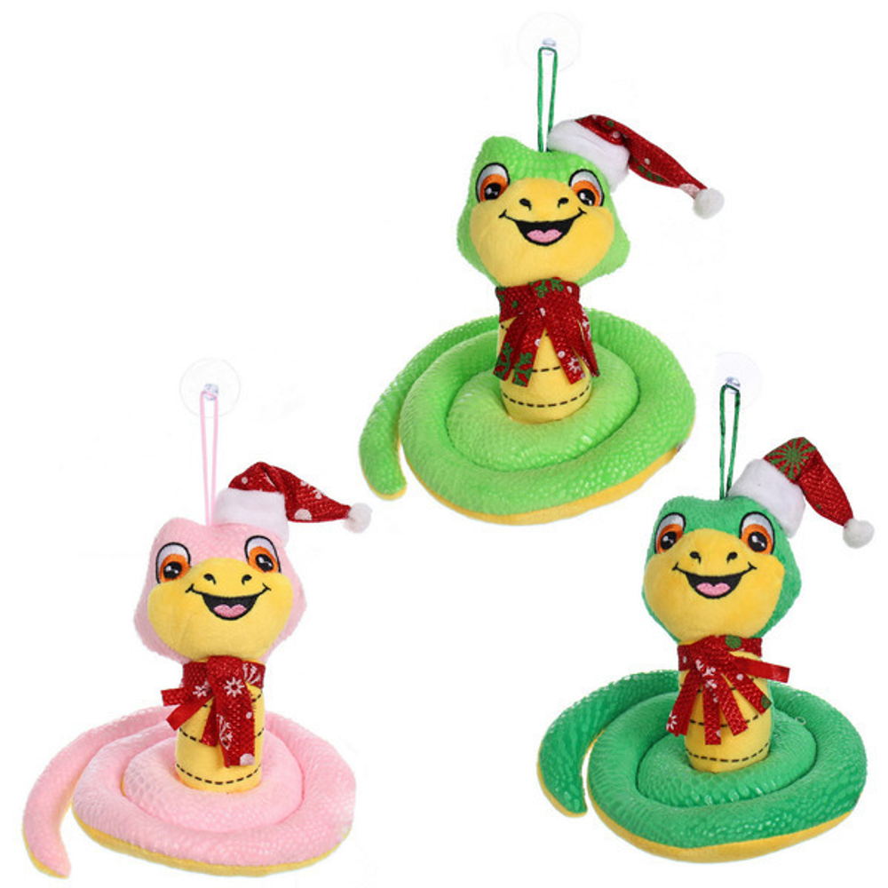 Мягкая игрушка «Змейка» В колпачке» 16 см, микс