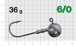 Джиг головка Шар 06/0 36.0г 2шт Nautilus Long Power NLP-1110
