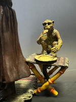 Бронзовая скульптура в стиле Венской бронзы «Дрессировщик попугаев»