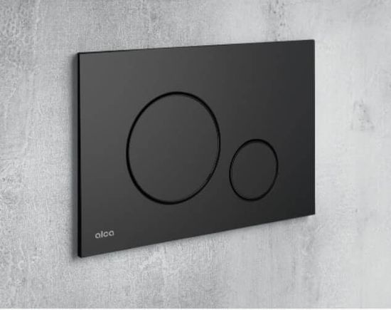 Инсталляция AlcaPlast AM101/1120-4:1 RU M678-0001, кнопка M678 чёрная матовая, с шумоизоляцией