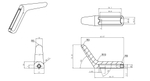 Крючок для ванной WONZON & WOGHAND, Брашированный никель (WW-V4301-BR)