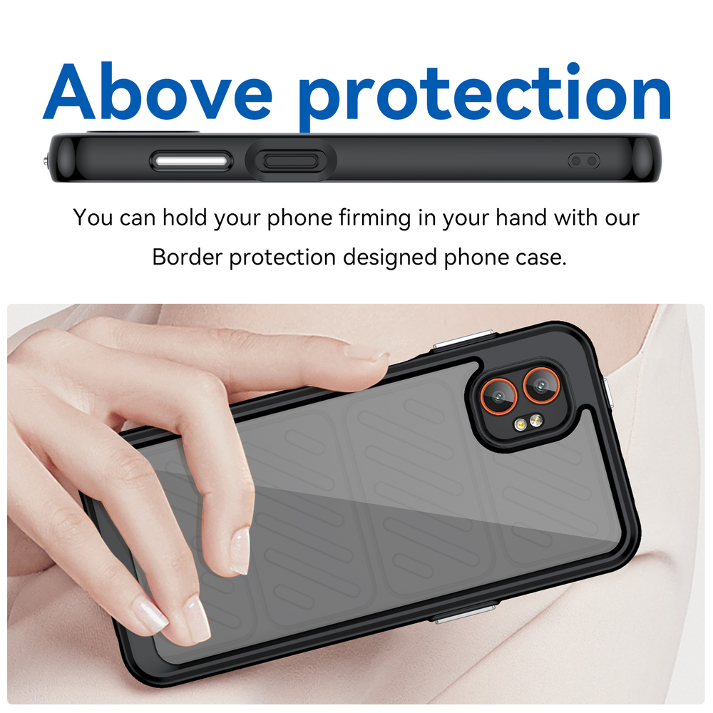 Усиленный чехол с мягкими черными рамками для Samsung Galaxy Xcover7 Pro, увеличенные защитные свойства