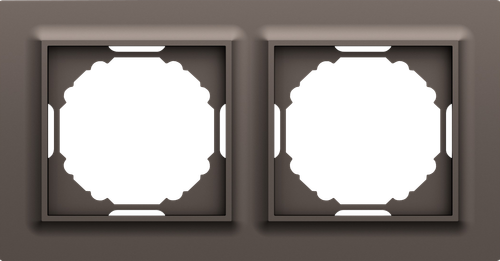 Рамка 2-я, Wave мокко, серия A07