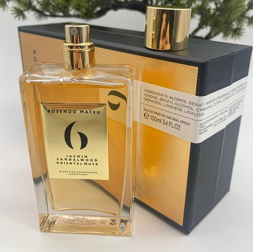 Rosendo Mateu Nº 6 Jasmin, Sandalwood, Oriental Musk Rosendo Mateu Olfactive Expressions 100 ml (duty free парфюмерия)