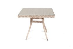 "Айриш" стол плетеный из искусственного ротанга, цвет бежевый