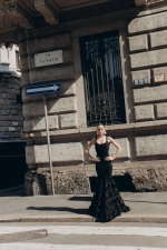 Платье с объёмной юбкой Dame de pique