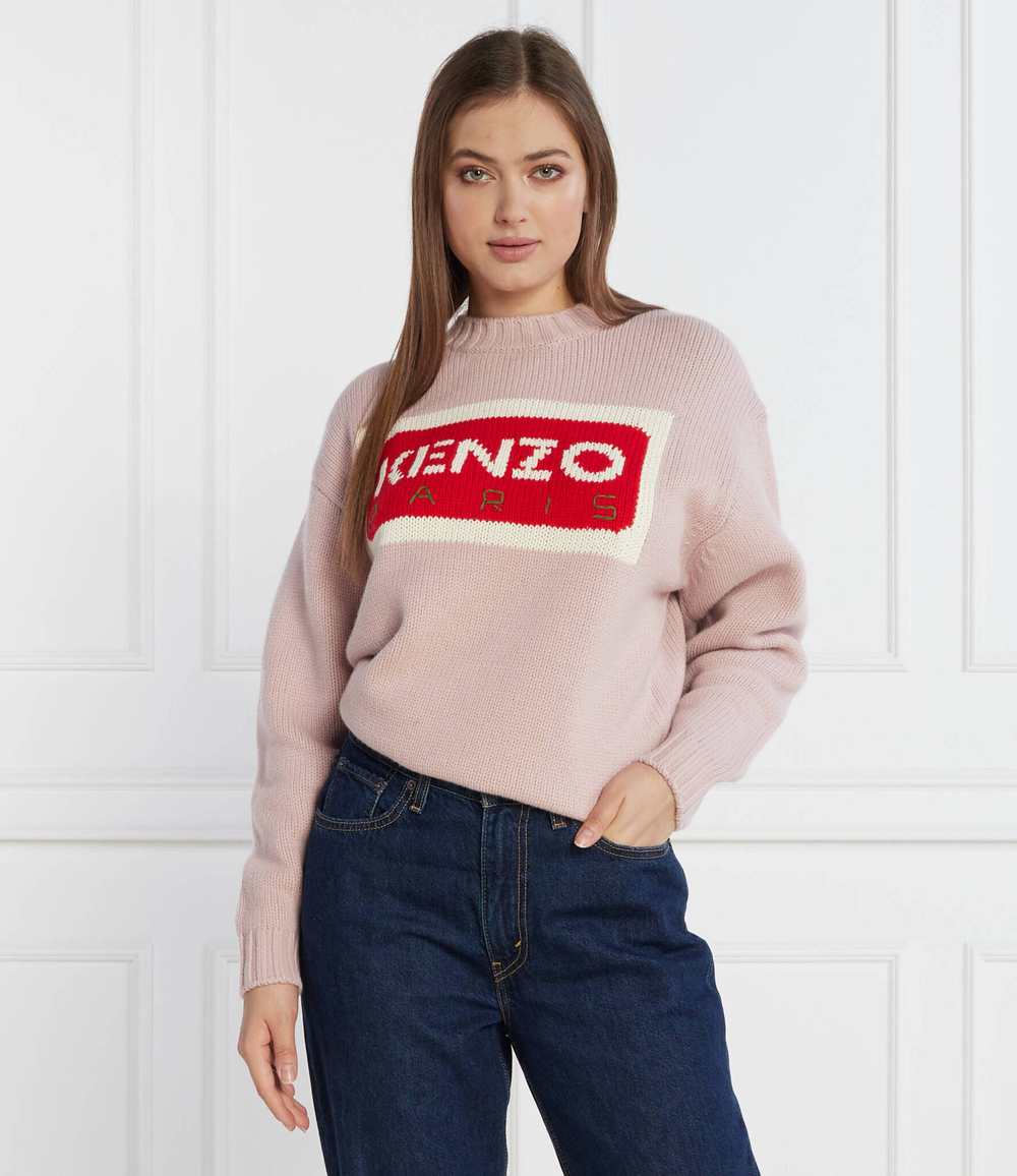 Хлопковый свитер Kenzo - розовый(FD62PU4313LA)