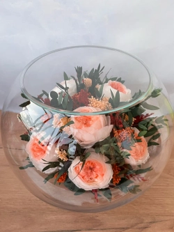 натуральные пионы в стекле, вакуум*