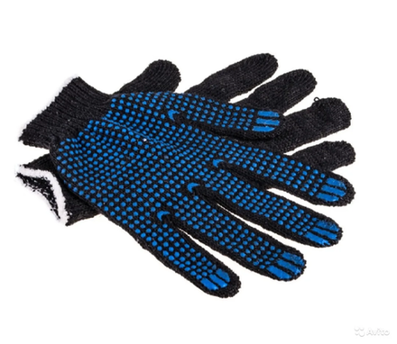 Хлопчатобумажные и обливные перчатки