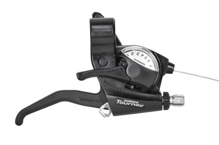 Шифтер/ручка тормоза SHIMANO TOURNEY ST-EF40-7R,правая,7-пер.,трос 2000мм,черный