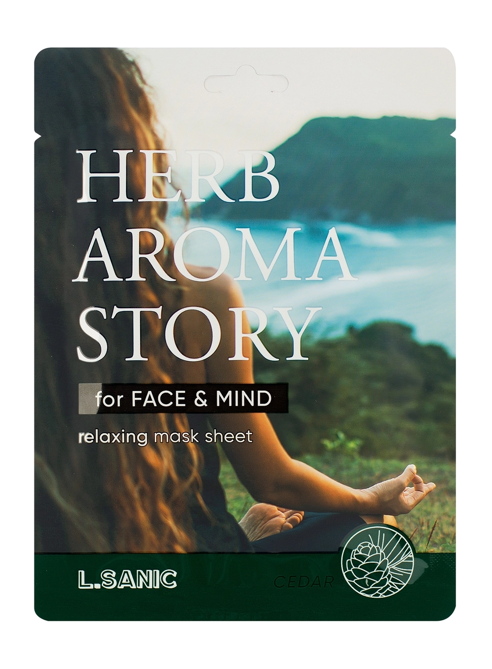 Тканевая маска L.Sanic Herb Aroma Story Cedar Relaxing Mask Sheet 25 мл