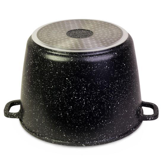 Кастрюля 10 л. из литого алюминия Kamille КМ 4408 с мраморным покрытием