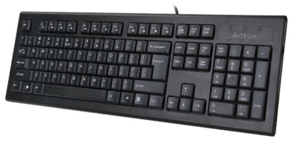 ПРОВОДНАЯ КЛАССИЧЕСКАЯ МЕМБРАННАЯ КЛАВИАТУРА A4TECH KR-85USB-2M 105 КЛАВИШ 200СМ FN 12 ЧЕРНЫЙ