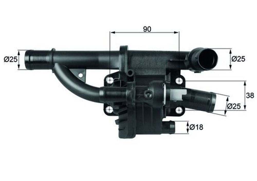 MAHLE - TH4083-MAH - Thermostat, coolant