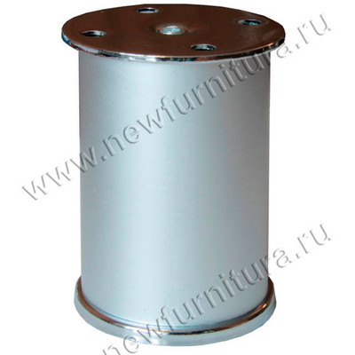 Опора мебельная 19606.080, d-50мм, h-80-90 мм, алюмин. (5976)