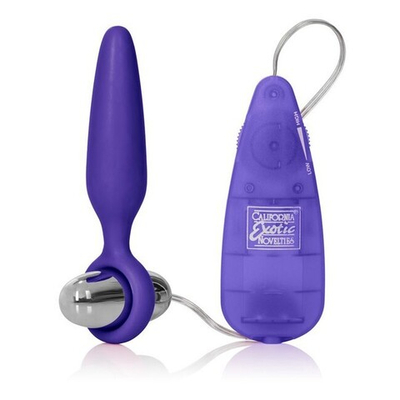 Небольшая анальная пробка с вибрацией Booty Glider (Цвет: фиолетовый)