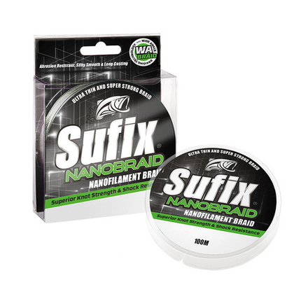 Шнур плетеный SUFIX Nano Braid 100 м 0.06 мм