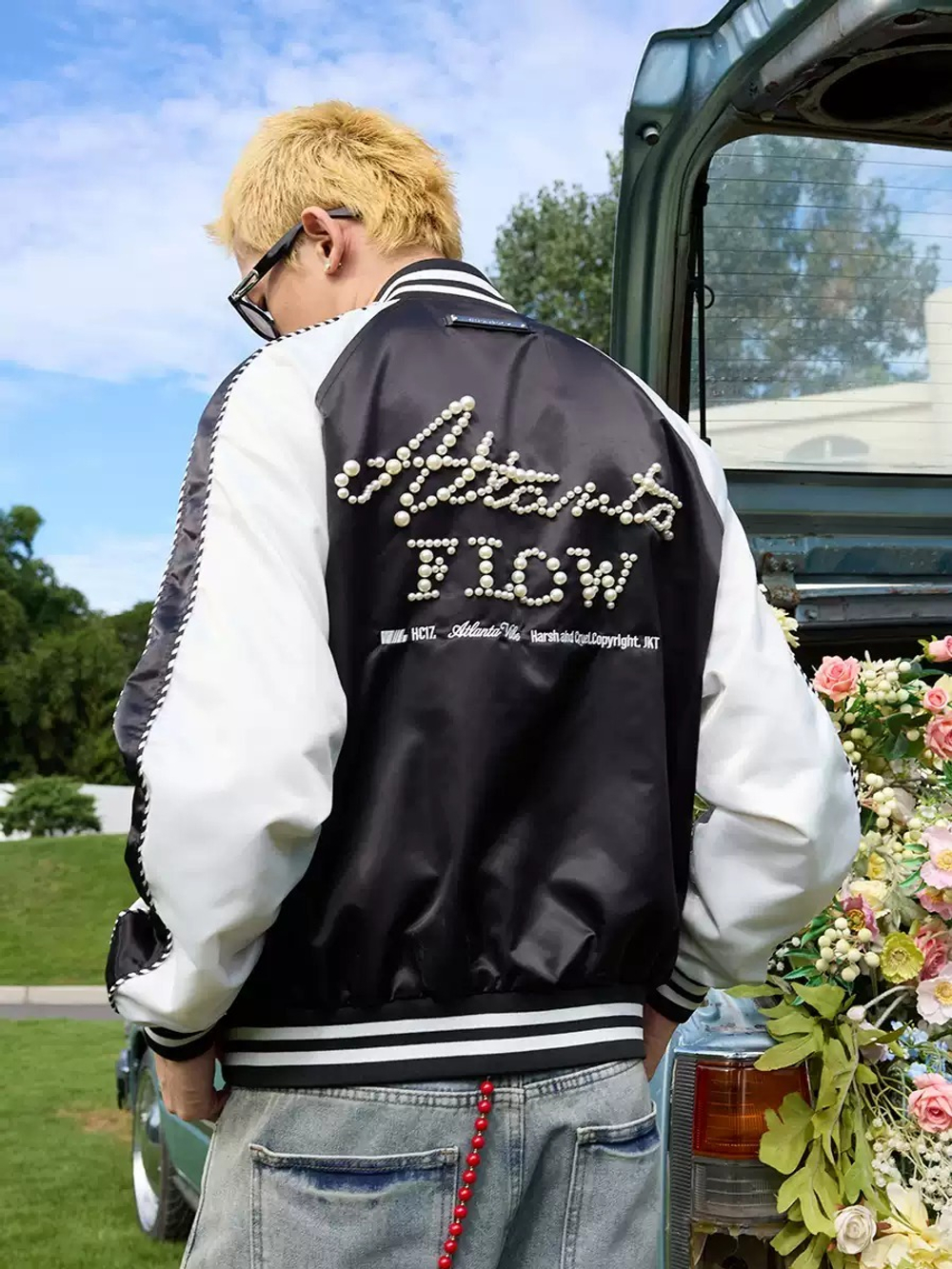 Бомбер HARSHandCRUEL "Atlanta Flow" Track Varsity Jacket