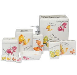 Емкость для косметики с крышкой Creative Bath Flutterby