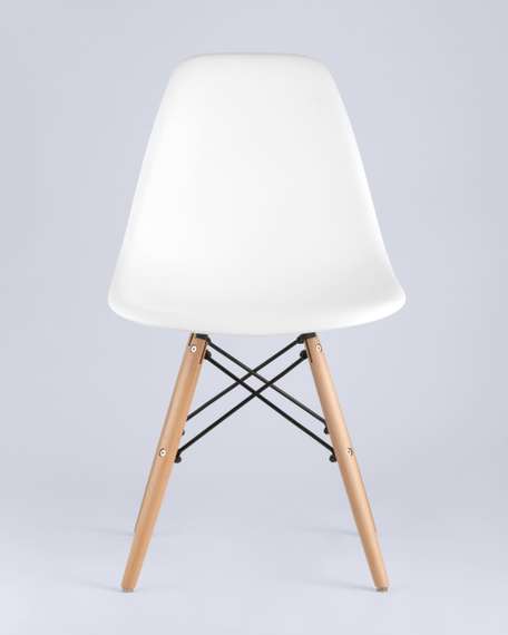 Стул Eames Style DSW белый (разборный каркас)
