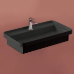 Раковина Artceram Fuori Scala TFL035 17 00 *1 встраиваемая 80 см, цвет черный матовый