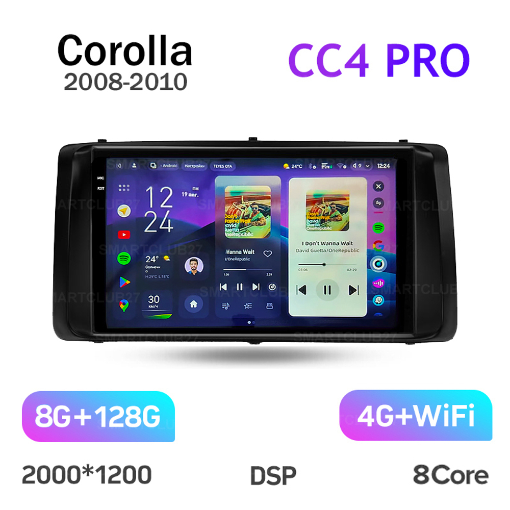 Teyes CC4 Pro 9" для Toyota Corolla 9 2008-2010