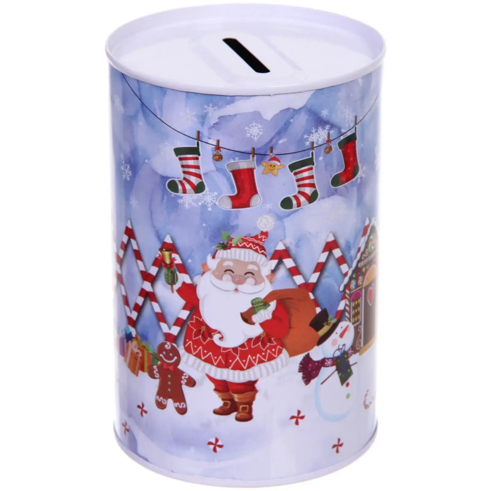 Копилка «Дед Мороз и пряничный домик» 8*12,5см