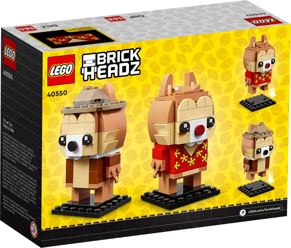 Конструктор LEGO BrickHeadz 40550 Чип и Дейл