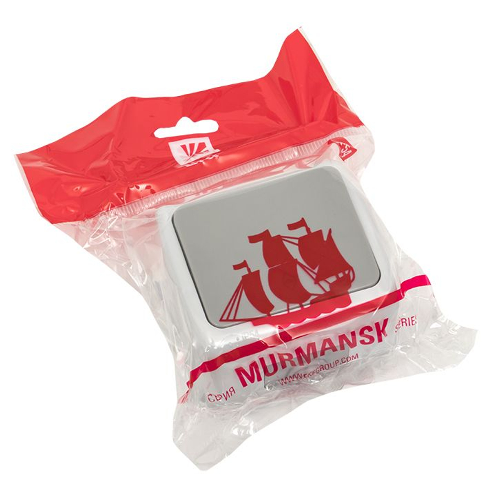 Мурманск Выключатель проходной 1-клавишный 10А IP54 серый EKF EFV10-025-30-54