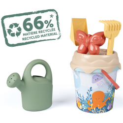 Ведёрко для песка с аксессуарами Smoby Green 862173 для детей от 18 месяцев — фото 2