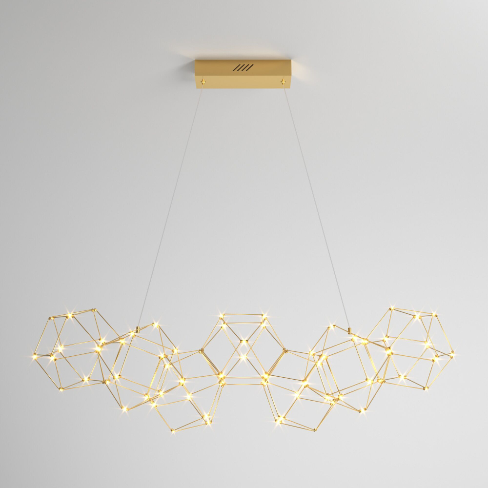 Подвесной светодиодный светильник Uma 90168/7 медь