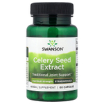 Swanson, экстракт семян сельдерея, стандартизованный, 60 капсул (150 мг в 1 капсуле)