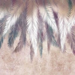 Шаль из ярких листьев 300x270 см