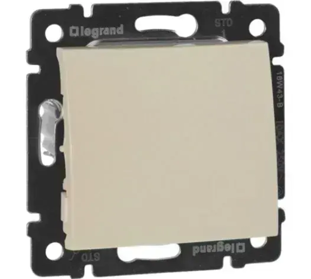 Выключатель одноклавишный Legrand Valena 774301+ рамка Legrand Valena 774351 слоновая кость- 1 шт.