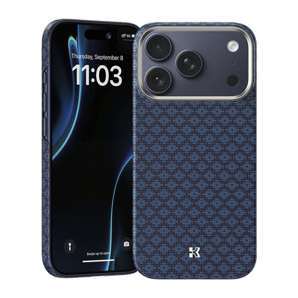 Кевларовый чехол MagSafe Benks ArmorAir ArmorGrid для iPhone 17 Pro Max Ультратонкий чехол из арамидного волокна DuPont Kevlar с сенсорной накладкой для Контроллера камеры